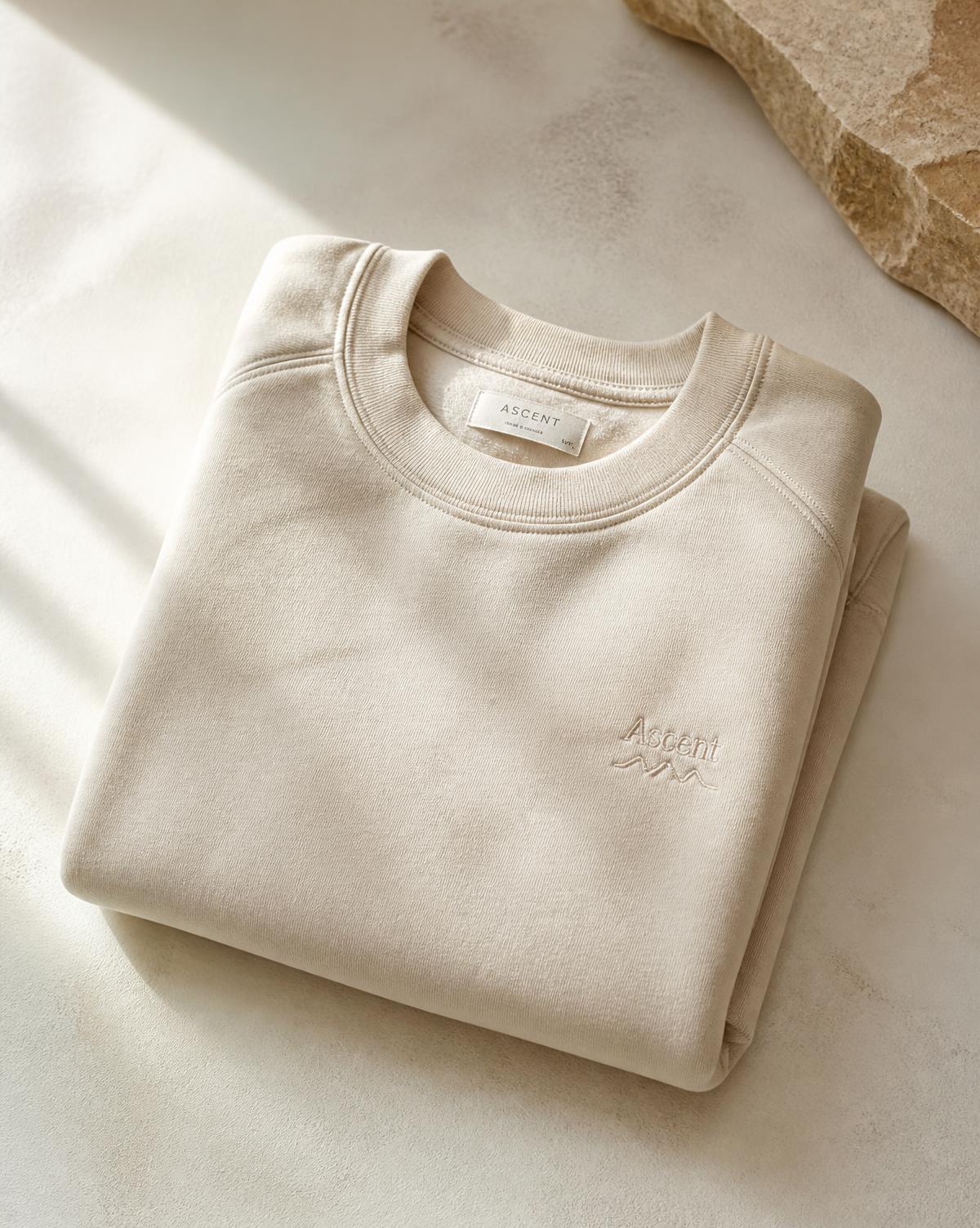 Sudadera SOLC en color Sorra